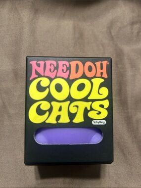 Needoh Cool Cats Purple Cat Toy - Interactive Soft Play